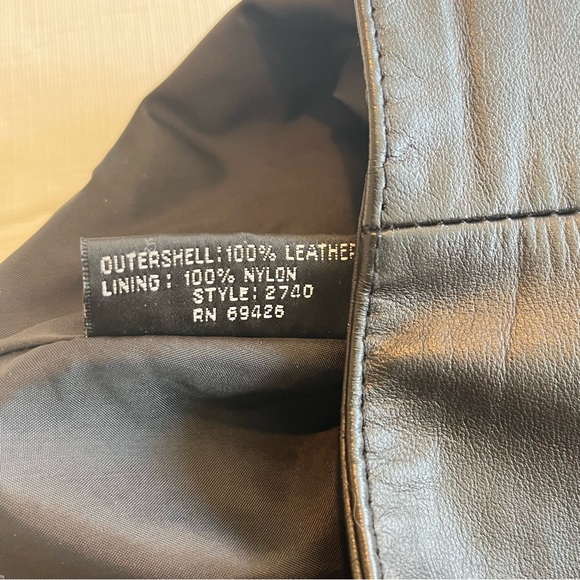 Byrnes & Baker Leather Pencil Mini Skirt Black Sz 8 (dd) - Picture 11 of 15